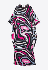 Pucci Marmo Print Maxi Kaftan Multicolor