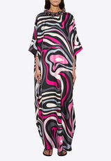 Pucci Marmo Print Maxi Kaftan Multicolor