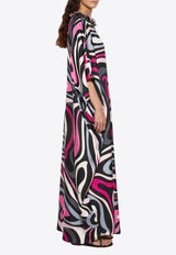Pucci Marmo Print Maxi Kaftan Multicolor