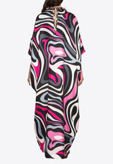 Pucci Marmo Print Maxi Kaftan Multicolor