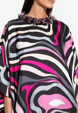 Pucci Marmo Print Maxi Kaftan Multicolor