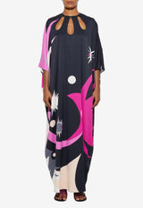 Pucci Stella Print Maxi Kaftan Multicolor