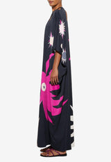 Pucci Stella Print Maxi Kaftan Multicolor