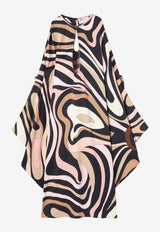 Pucci Marmo Print Mini Kaftan Multicolor