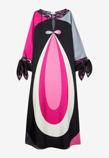 Pucci Maddalena Print Silk Kaftan Multicolor