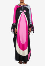 Pucci Maddalena Print Silk Kaftan Multicolor