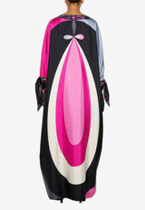 Pucci Maddalena Print Silk Kaftan Multicolor