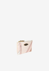 Pucci Iride Print Zipped Cardholder Beige