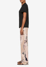 Pucci Logo Print Short-Sleeved T-shirt Black