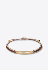 Miu Miu Braided Cord Bracelet Multicolor 5IB7822IHJ/S_MIU-F05D8