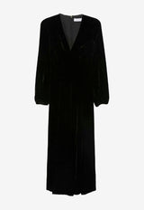 Raquel Diniz New Ioanna Velvet Maxi Dress Black 5L03082 NUV0002 00000_999_BLACK