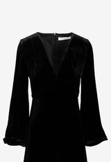 Raquel Diniz New Ioanna Velvet Maxi Dress Black 5L03082 NUV0002 00000_999_BLACK