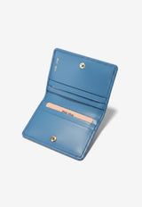 Matelassé Logo Plaque Leather Cardholder