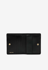 Miu Miu Nappa Leather Quilted Wallet Black 5MV204AFPP/S_MIU-F0002