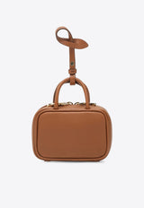 Miu Miu Micro Beau Leather Top Handle Bag Charm Brown 5NR036AF8W/R_MIU-F0046