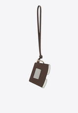 Miu Miu Trick Cord Leather Keychain Brown 5TL5312CUK/R_MIU-F0065