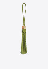 Miu Miu Logo Leather Tassel Keyring Green 5TL5422ICA/Q_MIU-F077G