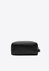 Saint Laurent Logo Leather Pouch Bag Black 6093471GF0N/Q_YSL-1000