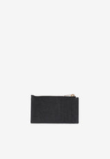 Signature Cassandre Leather Zip Cardholder