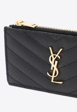 Cassandre Quilted Leather Zip Cardholder