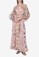 Zimmermann Daylight Billow Floral Maxi Dress with Cut-Out Multicolor 6162DRS263CO/S_ZIMM-SP