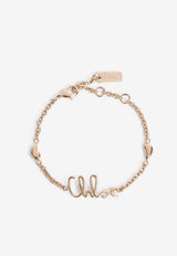 Brass Bracelet with Logo-Charm