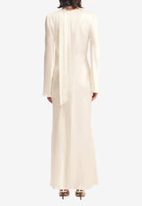 Shona Joy La Lune Plunged Maxi Dress 6253502_CREAM