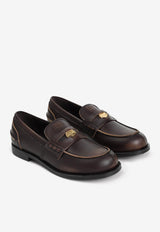 Logo Leather Loafers