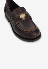 Logo Leather Loafers