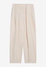 Stella McCartney Tailored Linen-Blend Wide Pants Off-white 640254STA49/Q_STELL-9210