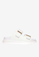 Alexander McQueen Hybrid Double-Buckled Sandals Ivory 658063W4Q52 9339