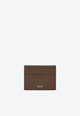 Ferragamo Florence Logo Stamp Leather Cardholder Brown 661396 FLORENCE 787012 CONCRETE