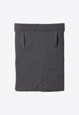 Prada High-Waist Knit Tights Gray 66575SOOO16SU_F0480