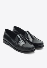Saint Laurent Patent Leather Penny Loafers Black 670231AAA7R_YSL-1000
