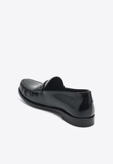 Saint Laurent Patent Leather Penny Loafers Black 670231AAA7R_YSL-1000