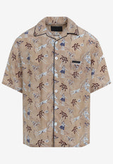 Hawaii Print Short-Sleeved Shirt