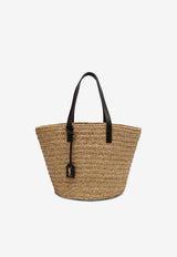 Saint Laurent Medium Panier Basket Tote Bag Beige 693242GQTHJ/K_YSL-7062