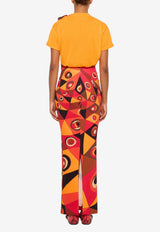 Crewneck T-shirt with Silk Scarf