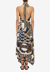 Pucci Occhi Print Halter Top Multicolor