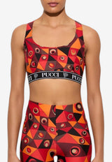 Occhi Print Cropped Top