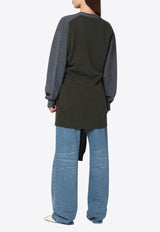 Stella McCartney Wool Cardigan with Crossed Sleeves Multicolor 6K10433S2582/R_STELL-8490