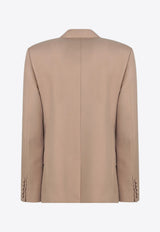 Valentino Double-Breasted Wool Blazer Beige 6V0CEI059EB/Q_VALE-9RN