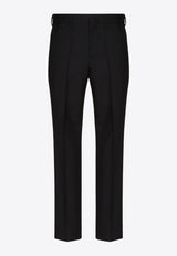 Valentino Tailored Wool Slim Pants Black 6V3RBK7525S 0NO