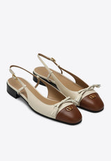 Valentino Valet Du Roi Slingback Flats Beige 6W0S0MH0DDT/Q_VALE-AHA
