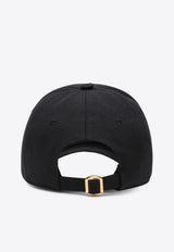 Valentino Chez Logo Print Baseball Cap Black 6W2HDA41WGJ/Q_VALE-9LP