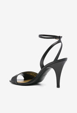 Valentino Ladycrush 85 Leather Sandals Black 6W2S0LD0DDT 0NO