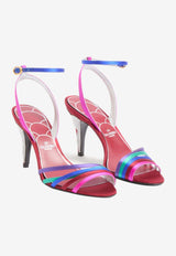 Valentino Ladycrush 85 Satin Sandals Multicolor 6W2S0LD3CXN R3A