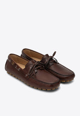 Valentino Fantaway Leather Loafers Brown 6Y0S0J59PNJ/Q_VALE-ZWX