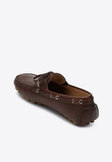 Valentino Fantaway Leather Loafers Brown 6Y0S0J59PNJ/Q_VALE-ZWX
