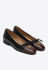 Valentino Valet Du Roi Leather Ballet Flats Black 6Y0S0L03VMH/Q_VALE-BXV
